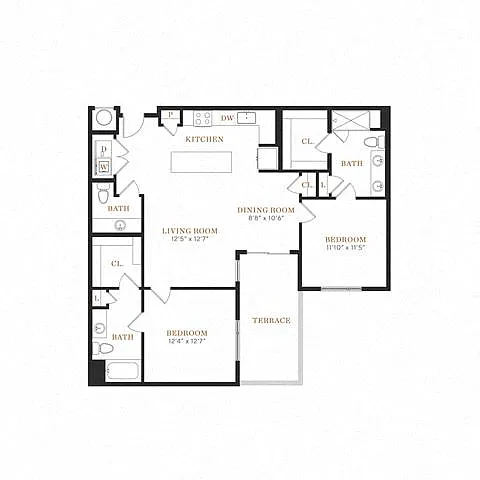 Floor plan 2C