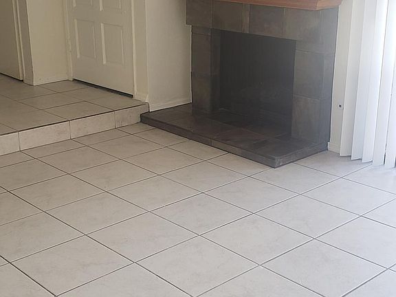 Living room with fireplace