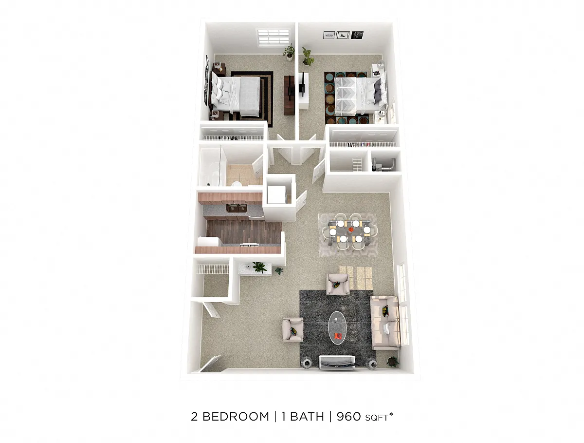 Floor plan Two Bedroom