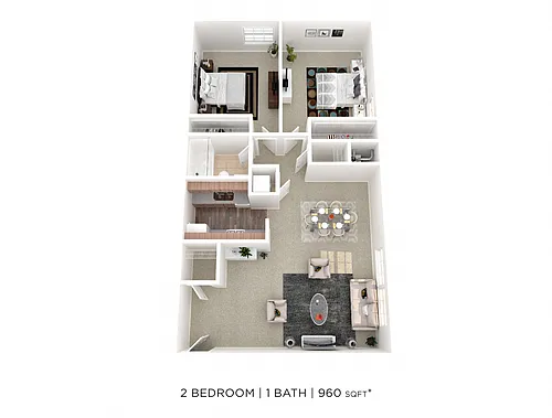 Floor plan Two Bedroom