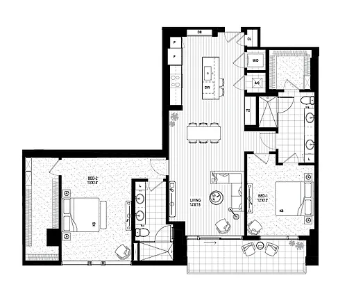 Floor plan B21