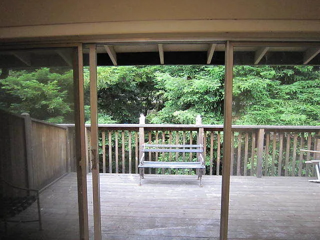 spacious private deck