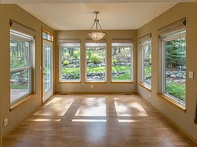Dinning Room to back porch and yard.