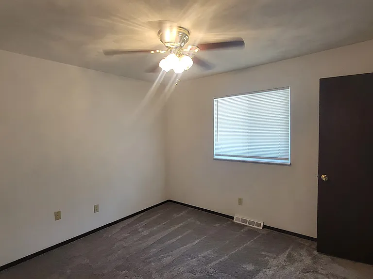 Newly painted & carpeted bedroom