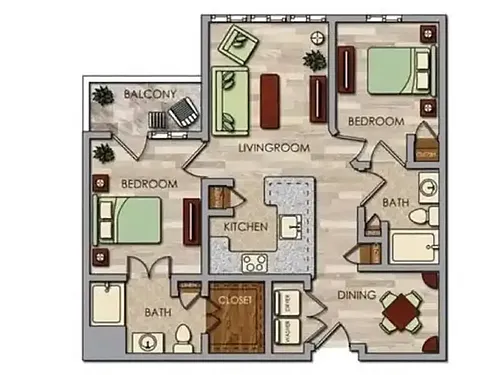 Floor plan B1