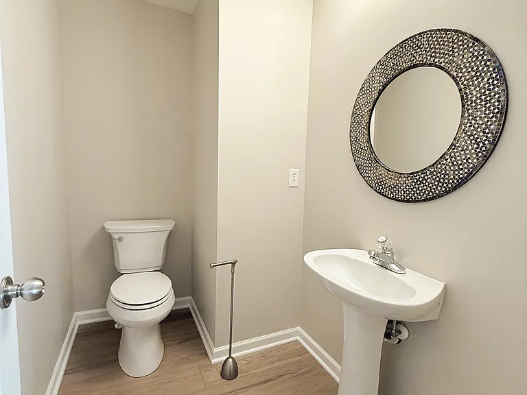 Half bathroom downstairs.