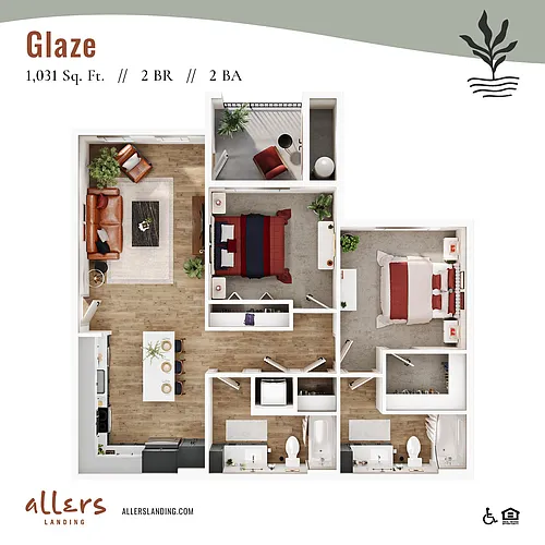 Floor plan Glaze 60%