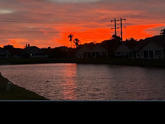 Your view from the family room, enclosed Lanai and Master bedroom