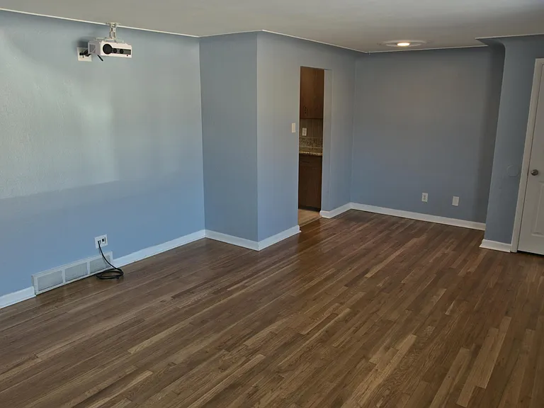 Living room looking towards kitchen