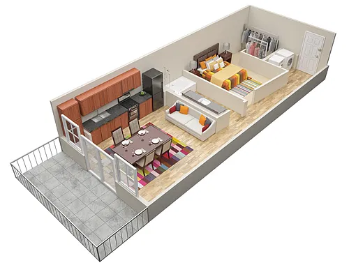 Floor plan Studio 1