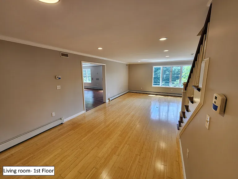 Living room looking into family room