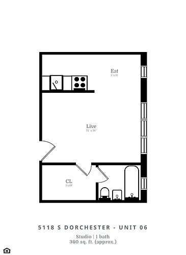 Floor plan Studio (A2)