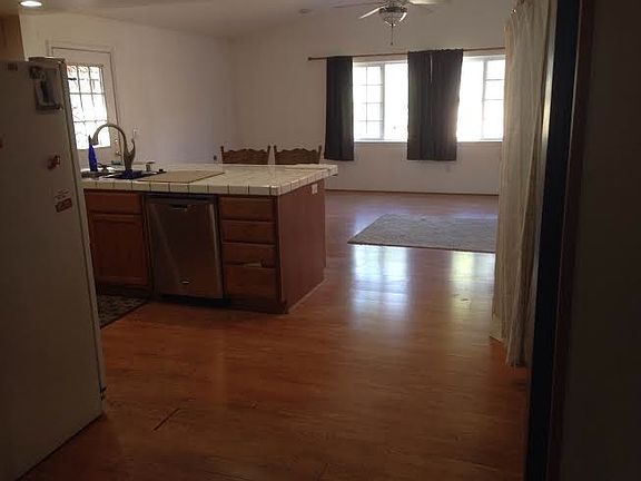 view of kitchen and back living room