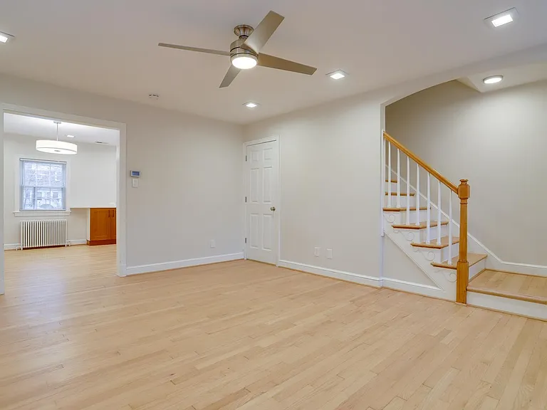 Living room view of dining area
