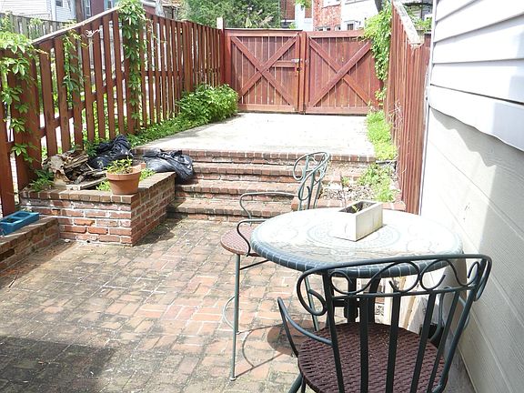 Premium outdoor living space and private parking two blocks from U St Metro.