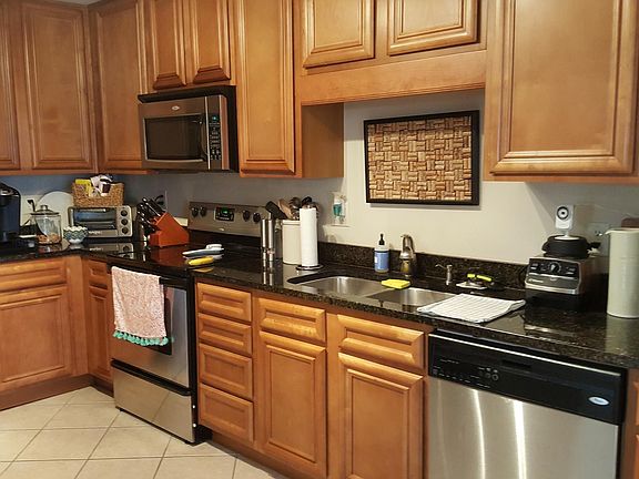Kitchen with stainless steel appliances and lots of storage!