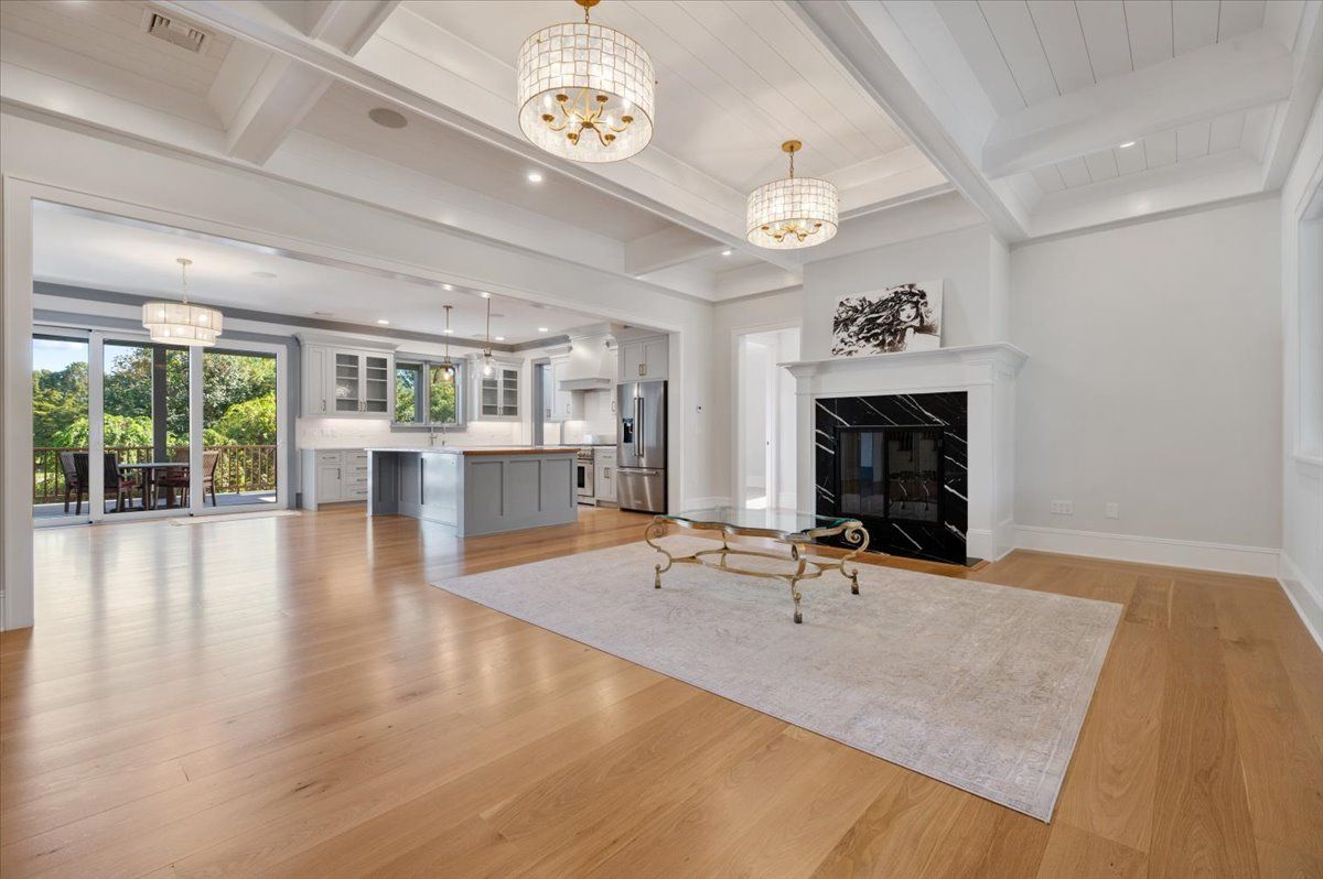 Living Room with View into the Kitchen