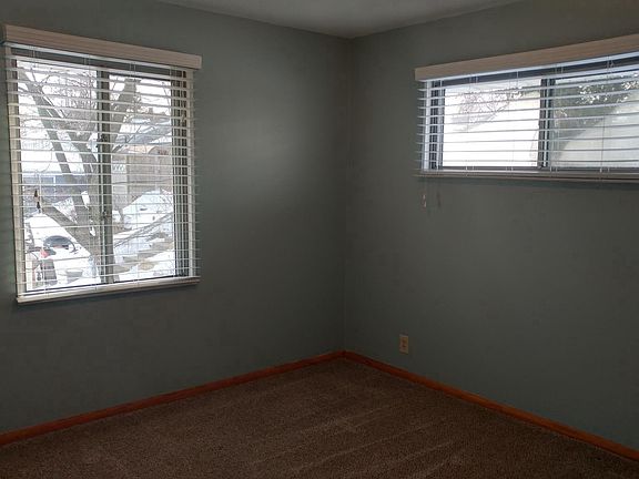 Bedroom with nice size closet.