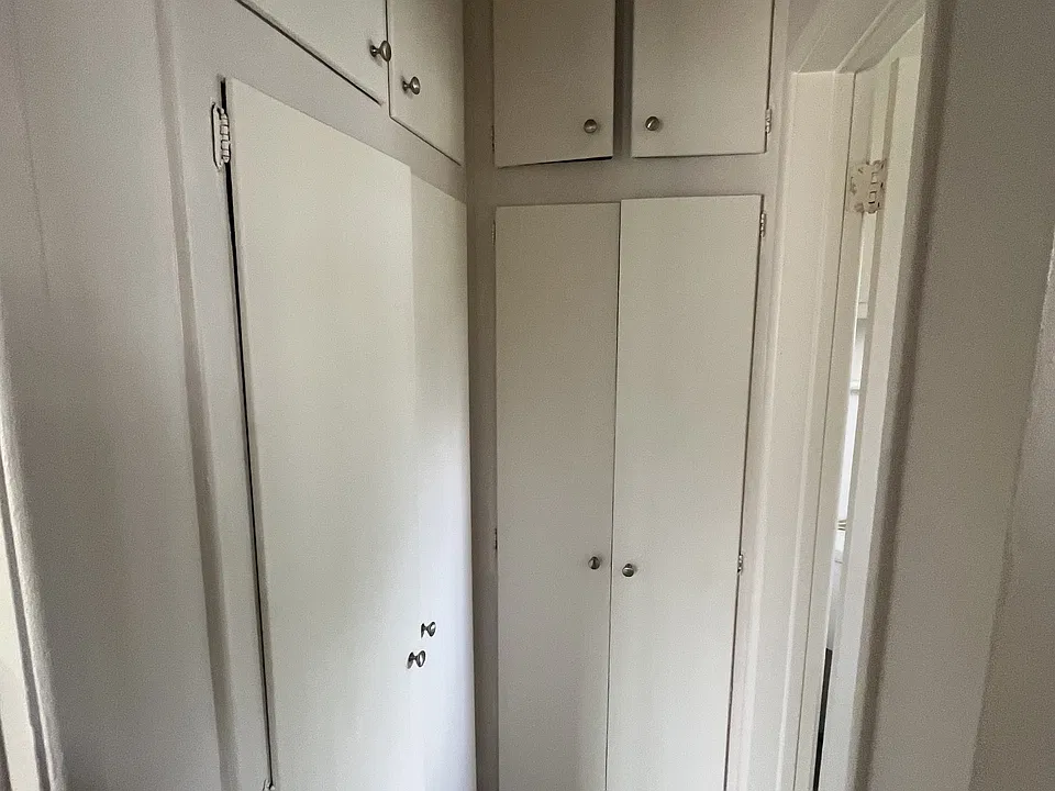 Lots of storage in hall closet