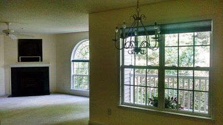 Open plan living room and dining area