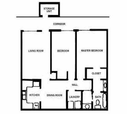 Floor plan 2 BR