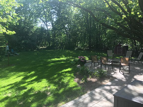 Backyard view from deck