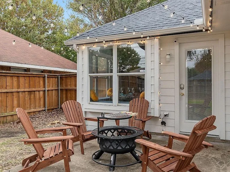 Patio area to make some s'mores on those chilly nights or grill up some burgers