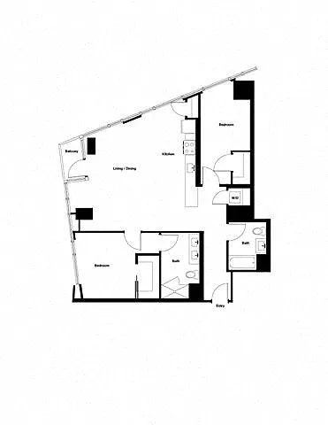 Floor plan 2K w/ Balcony Renovation 2