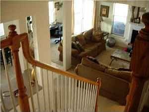 View from stairway landing