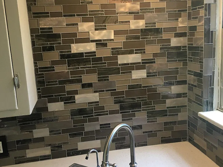 Corner sink with window overlooking the back yard