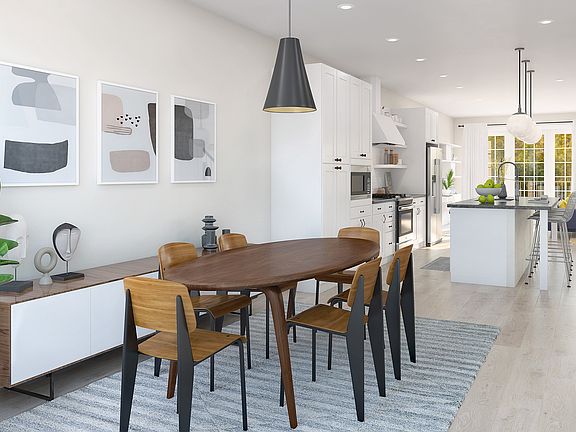 Dining area near kitchen