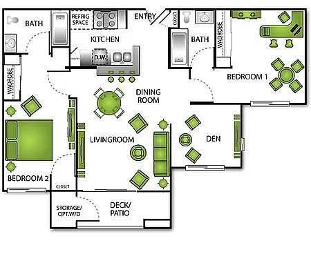 Floor plan Grand Cayman Den