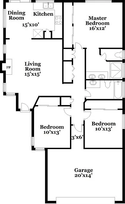 3 bed, 2.0 bath, 1138 sqft, $1,975 — Photo 2
