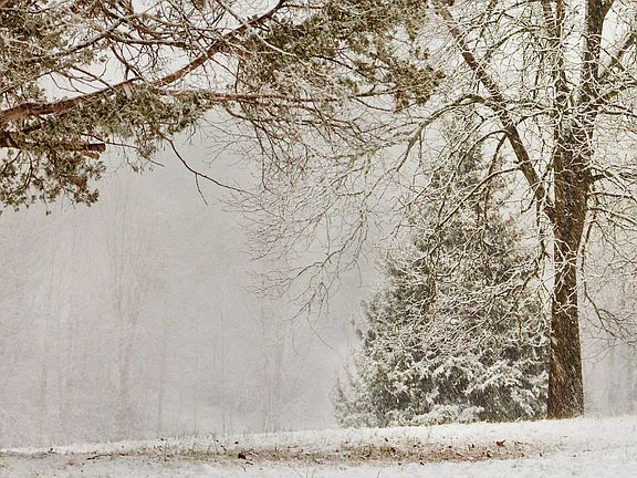 It snows...