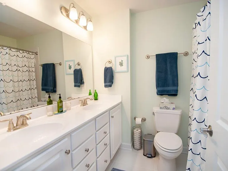 Top level hall bath