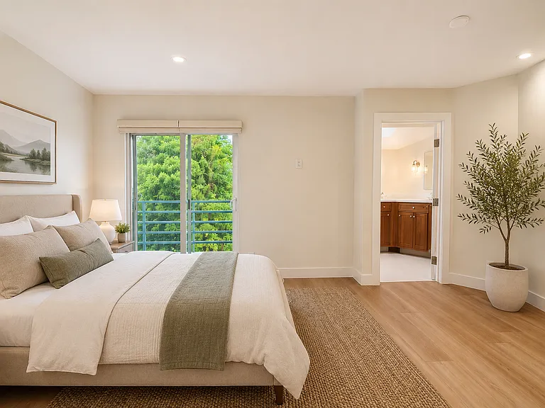 Primary Bedroom - staged