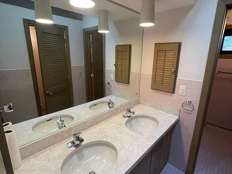 2nd bathroom off hallway.