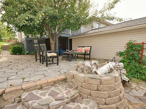 Stone Patio w/ firepit