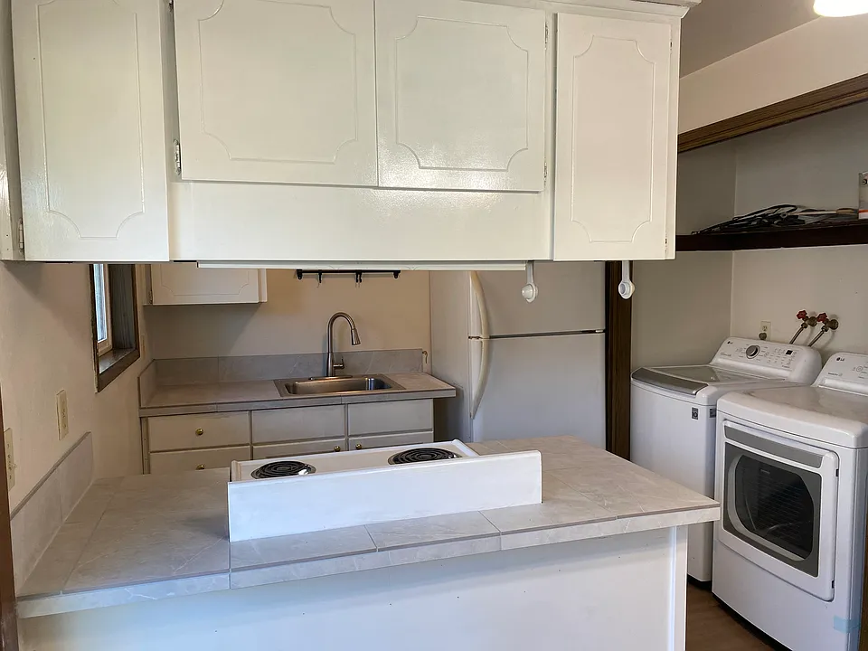 kitchen from dining area