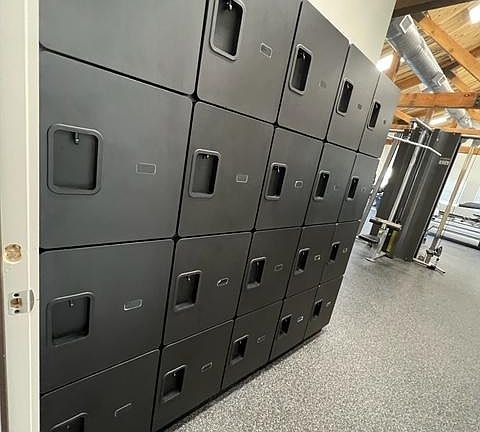 Lockers at Fitness Center