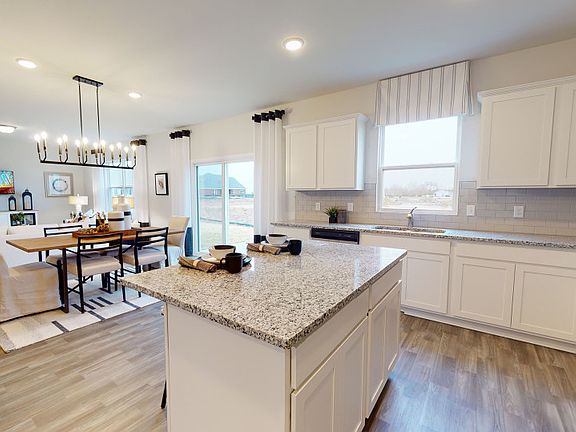 Enjoy entertaining a casual meal from the kitchen island