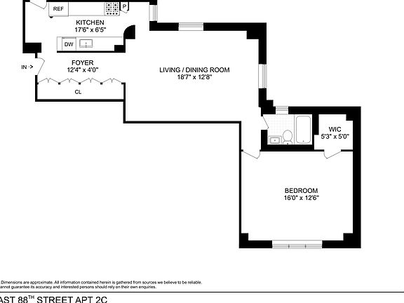 2nd image of 111 E 88th St APT 2C