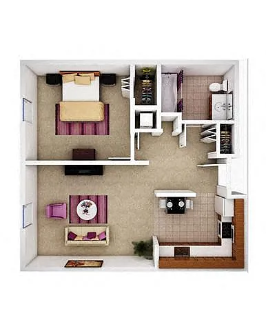 Floor plan 1x1 Riesling