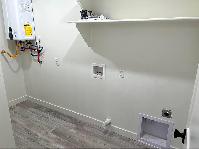 Laundry hook ups