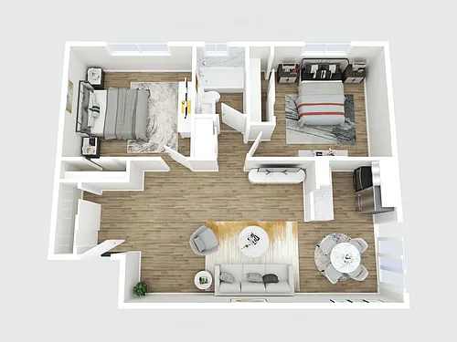 Floor plan 1 Bedroom 1 Bath