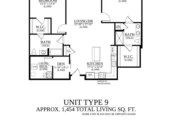 UNIT TYPE 9 Plan, Springside Lofts