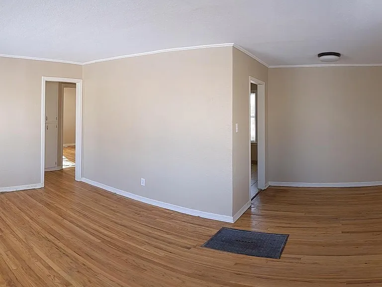 Living room and dining area (panoramic pic)
