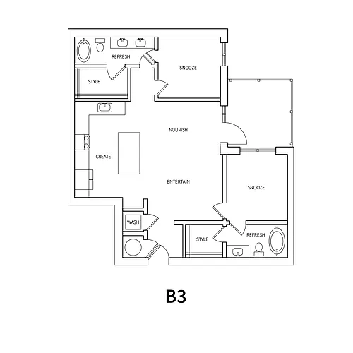 Floor plan B3
