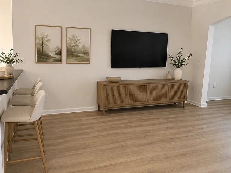 Living Room Wall Staged