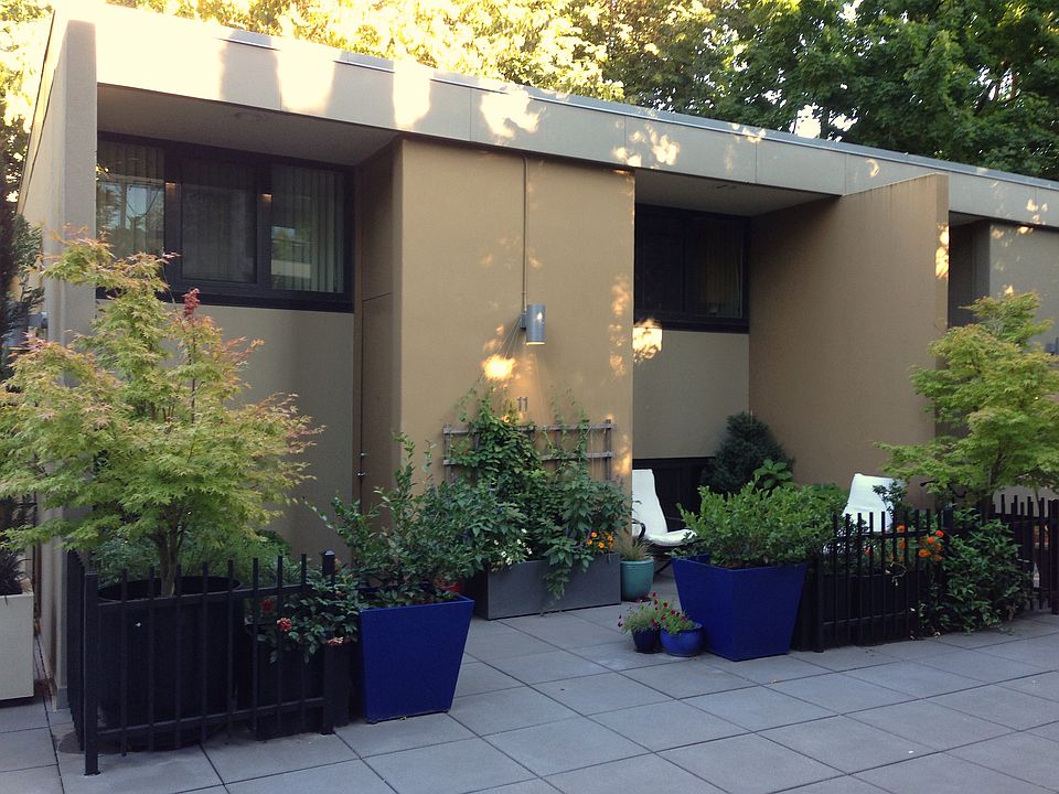 Townhouse entry and terrace